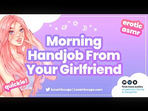 ASMR &#124; Giving you a Handjob and Eating your Cum before you Leave for Work (Audio Roleplay GFE)