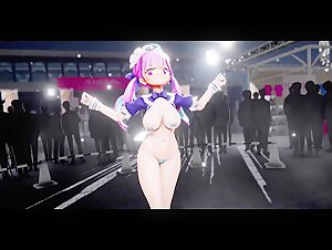 Hentai MMD - あくあちゃんとcatch the Wave！(Mister Pink)