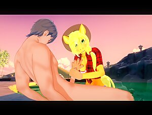 My little Pony - Sex with Applejack - 3D Hentai