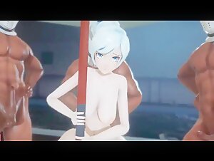 【MMD R-18 SEX DANCE】WEISS SEXY BUTT PENETRATED TASTY SEX PARTY SWEET PLEASURE 激しいセックス [MMD]