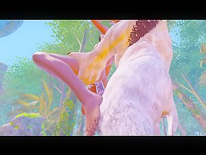 Sex with a Monster Furry &#124; Porn in 3d