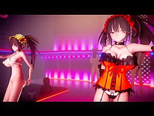 【r-18 MMD】Date a Live Kurumi Dance   Sex