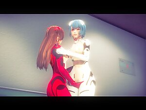 Asuka and Rei having Hot Lesbian Sex(3d PORN)&#124;Neon Genesis Evangelion