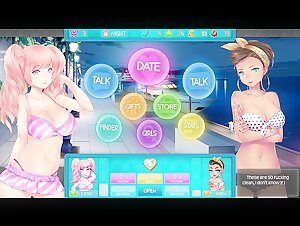 Hot Threesome in the Massage Parlor - HuniePop 2 - Part 5 (Reuploaded)