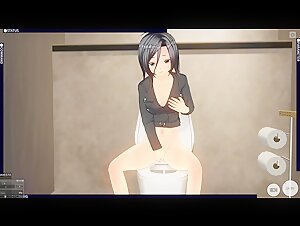 3D HENTAI Caught in Club Toilet and Fucked with Creampie
