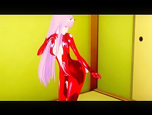 {darling in the Franxx} zero two Gets Fucked like a Mindless Slut {コイカツ!/3d Hentai}