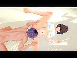 Persona 5 - Sex with Sadayo Kawakami (Blowjob, Footjob, Sex) - 3D Hentai