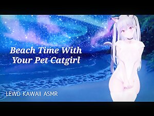 BEACH TIME WITH YOUR CATGIRL &#124; SOUND PORN &#124; ENGLISH ASMR