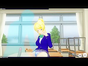 [CM3D2] - Love Live Hentai, Eli Ayase Stays after School for Sex