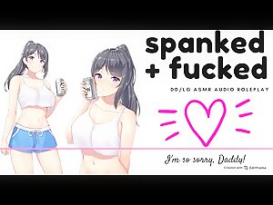 Spanked and Fucked by ASMR Audio only