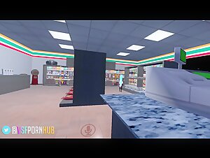 VRChat (ERP) - Shoplifter FUCKED in the ASS Caught Stealing