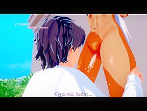 Fate/Grand Order: HOT ROUGH SEX with Caenis on the Beach (3D Hentai)