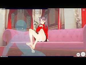 [CM3D2] - Fate/Stay Night, Rin Tohsaka makes a Good Cumdump