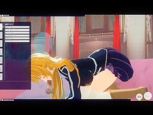 [CM3D2] Sword Art Online Hentai - Asuna Yuuki allows herself to be used