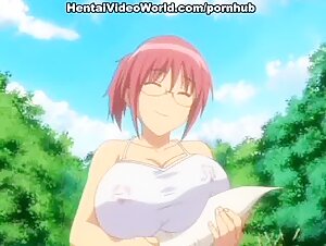Huge Hentai Boobs Covered with Sperm