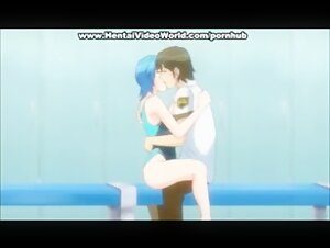 Anime Girl in Swimsuit in Porn Hentai